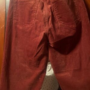 LOFT Rust Corduroy Pants